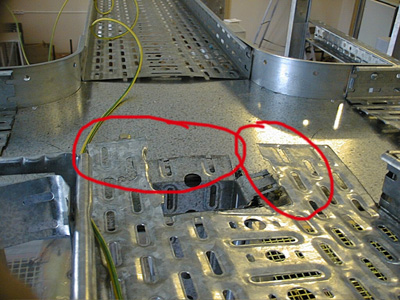 Ошибки монтажа лотка Ошибки монтажа лотка